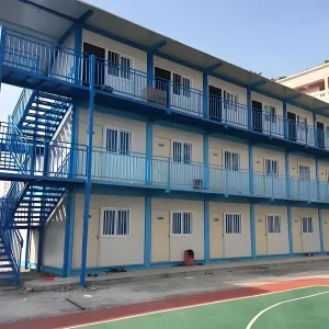 2 Storey Low Cost Prefab Homes Houses Steel Frame and EPS Sandwich Panel Modular Home Prefabricated -Building Apartment Flat Pack Container