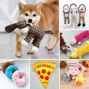 Wholesale Price OEM Manufacturer Bespoke Dog Cat Pet Products Promotional Gift Toy Cute Lovely Kawaii Squeaky Chewing Soft Custom Plush Pet Toy Manufactory