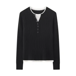 a Versatile Knitted Sweater for Women's Daily Wear