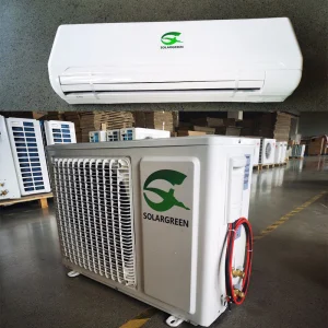 Energía Verde al por mayor 24000BTU Batería de Poder Fuera de la Red DC 48V Aire Acondicionado Solar Dividido