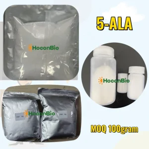 مسحوق مجفف بالتجميد عالي الجودة 5-Ala مسحوق مكمل غذائي 5-Aminolevulinic حمض CAS 5451-09-2 مادة خام للرعاية الصحية 5-Aminolevulinic حمض
