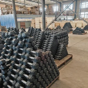 Eco-Friendly Custom Rubber Hex Dumbbells