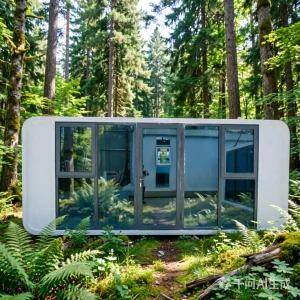 Casa Pequeña Portátil Cabaña de Manzana Lujo Prefabricada
