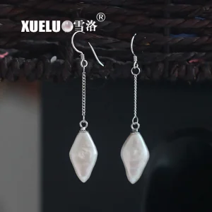 Baroque Freshwater Drop Pearl Earrings