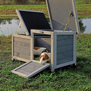Lionto Wooden Rabbit Hutch