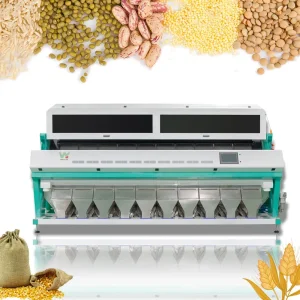 Máquina clasificadora de colores con cámara CCD de alto rendimiento, control remoto por WiFi para granos, semillas, nueces, sésamo, arroz, trigo, soja, frijoles negros y plástico