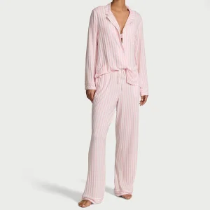 2 Piece Women's for Tencel Modal Loungewear Pajama Set Elastic Waist Night Wear for Summer