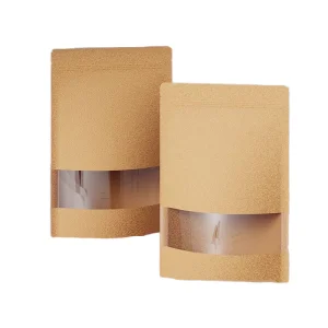 Eco Compostable Biodegradable Gravure Printed Stand up Pouch Custom Kraft Paper Food Packaging Zipper Lock Bag Moisture Proof