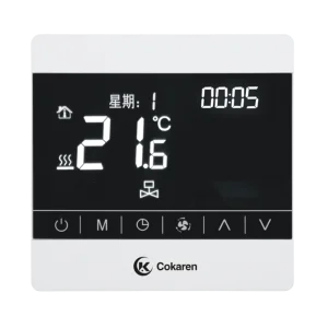 Display Touch Key Programmable Fan Coil Thermostat
