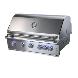 Heavy Duty Luxury Built-in Built In 304 Stainless Steel Outdoor Kitchen House Courtyard Garden Party Gas BBQ 5 Burners Grill