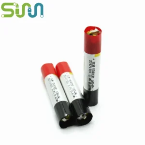 Customizable Cylindrical Polymer Lithium Battery SUM08400D-180mAh Suitable for E-cigarettes and Beauty Devices
