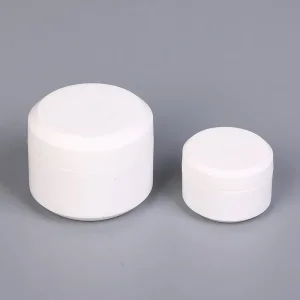 15ml Plastic Airless Cream Cosmetic Jar Pot with Pump Dispenser for Sensitive Eye Serum Formula