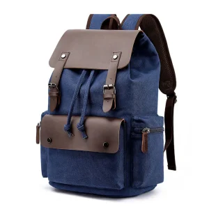 Unisex Laptop Vegan Leather Backpack