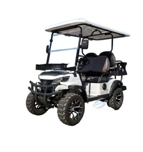 2+1 Row 3-4 Seater Electric Golf Cart Heavy Duty Club Car with 30Km/h Speed and 90km Range for Outdoor Park Campus Patrol