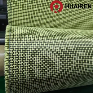Hybrid Kevlar Aramid &amp; Carbon Fiber Plain Roll Fabric for Auto Parts