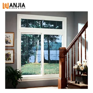 Latest design hurricane impact double glazed UPVC window residential security sliding windows