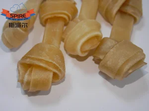 Hot Sale Fresh Flavor Dog Treats Snack Pet Supply OEM Rawhide Knot Bone