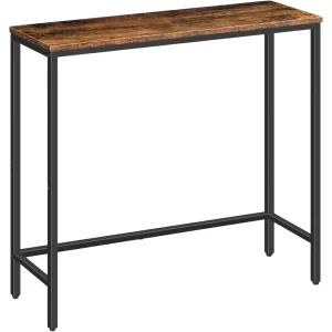 Minimalist Polish Metal Thin Console Sofa Table