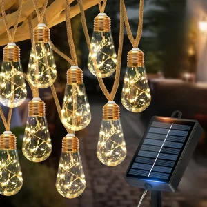 Solar Outdoor Fairy String Lights 8 Modes for Party Decor