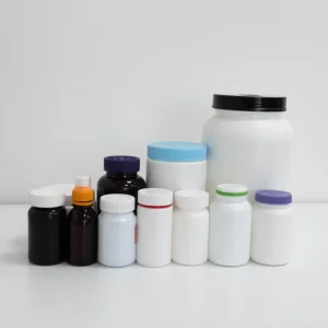 HDPE Plastic Jar Bottle Empty Container with Round Bottom and Cap