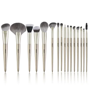 New Arrivals Private logo 16pcs Premium Makeup Tools champagne Color Vegan Makeup Brush Sets