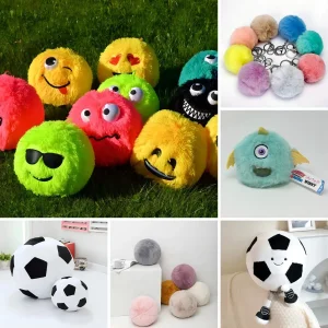 Preço de Atacado Fabricante OEM Brinquedos Interativos para Crianças Bebês Meninos Meninas Animais de Estimação Personalizados Bonitos Adoráveis Kawaii Bola de Pelúcia Super Macia Fábrica