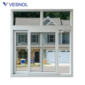 60 Series UPVC Modern Sliding Windows Soundproof Energy Efficient Durable for Residential Buildings Home Renovations