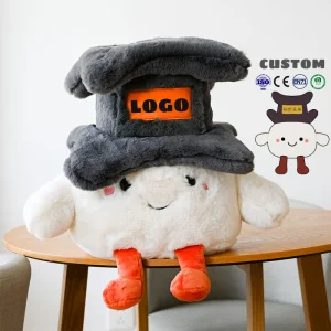 Productos de muñecos de peluche ODM OEM, personajes personalizados, diseño de almohadas, juguetes de animales de peluche de Moscot