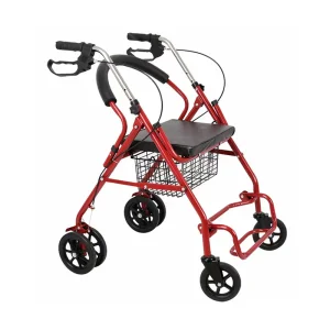 Sht High Quality Foldable Outdoor Shopping Medical Rollator Walker with Seat for Elder