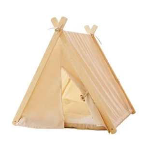Eco-friendly Solid Wood Pet Teepee Tent