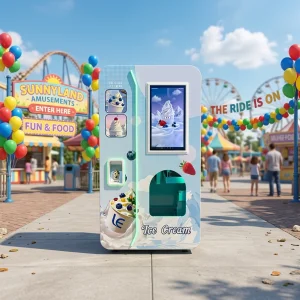Self Service Soft Ice Cream Vending Machine