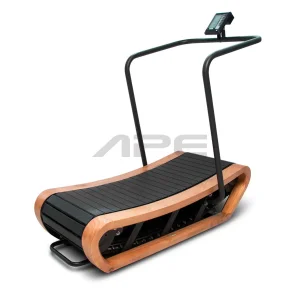 Ape Fitness Home Gym Equipment Curved Wood Motorless Treadmills
