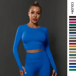 Women Long Sleeve Yoga Top