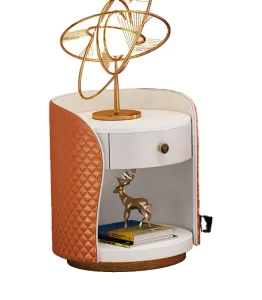 Luxury Natural Bedroom Nightstand BedsideTable