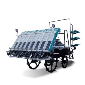 Transplantador de arroz de plántulas Paddy de cuatro ruedas