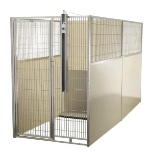 Dog Veterinary Cage Kennel Double Stacked Run System