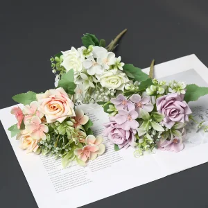 Sunny Yellow Blooms Artificial Flower Decoration Long-Lasting Low Maintenance No Wilting All-Season Greenery Perfect Replica Small Large Rose