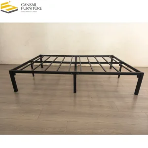 Full Size Bed Frame, Heavy Duty Metal Frame with Steel Slats Support