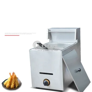 Ce Approved 2800PA Gas French Fries Fryer Commercial Stainless Steel Countertop LPG Gas Fryer Deep Fryer Best Commercial Deep Fryer