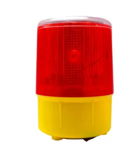 LED Solar Warning Light Flashing Red Traffic Indicator Light