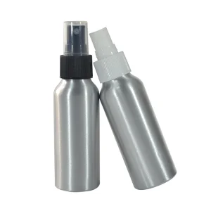120ml Sustainable Aluminum Bottles for Cosmetics Custom Colors &amp; Sizes Plastic Pump Adapter Recyclable Metal Packaging