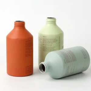 Metal Cosmetic Aluminum Bottles 100m 200ml 250ml 500ml 1000ml Empty Aluminum Bottle Essential Oil Container