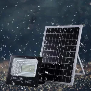 CE RoHS 80W Luzes LED Solares para Exterior com Sensor de Movimento e Controle Remoto