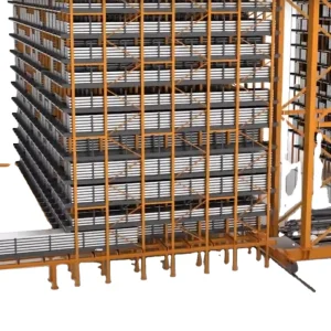 Automatic Steel Honeycomb Rack System for Long Materials Storage with Corrosion Protection and Powder Coating
