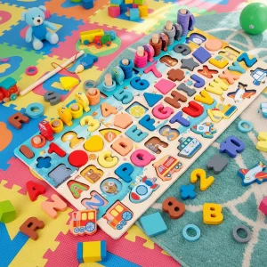 Montessori Kids Toy Fishing Board