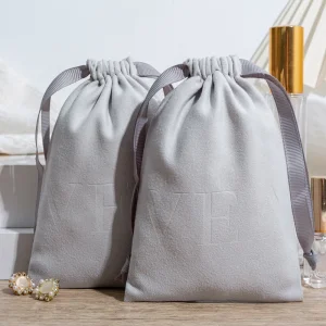 High Quality Wholesale Drawstring Velvet Cosmetic Gift Bags