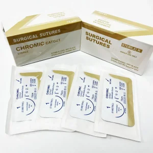 Surgical Suture Kit Polyglycolic Acid PGA Surgical Suture with Needle for Medical Wound Closure and Healing Use