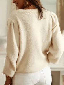 Sustainable Women's Sweater with Trendy Design and Custom Logo