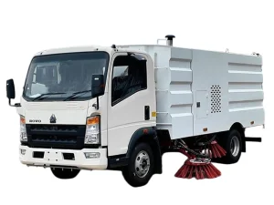 SINOTRUK HOWO 4x2 Municipal Road Sweeper Truck Road Clean Truck High-Performance Sweeping Brushes and Intelligent Remote Operation System Sweeper Truck