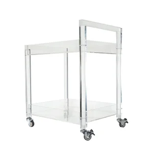Modern Acrylic Rolling Cart: Perfect Storage Solution for Any Space